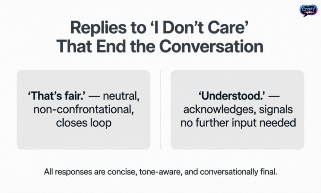 replies-to-i-dont-care-that-end-the-conversation